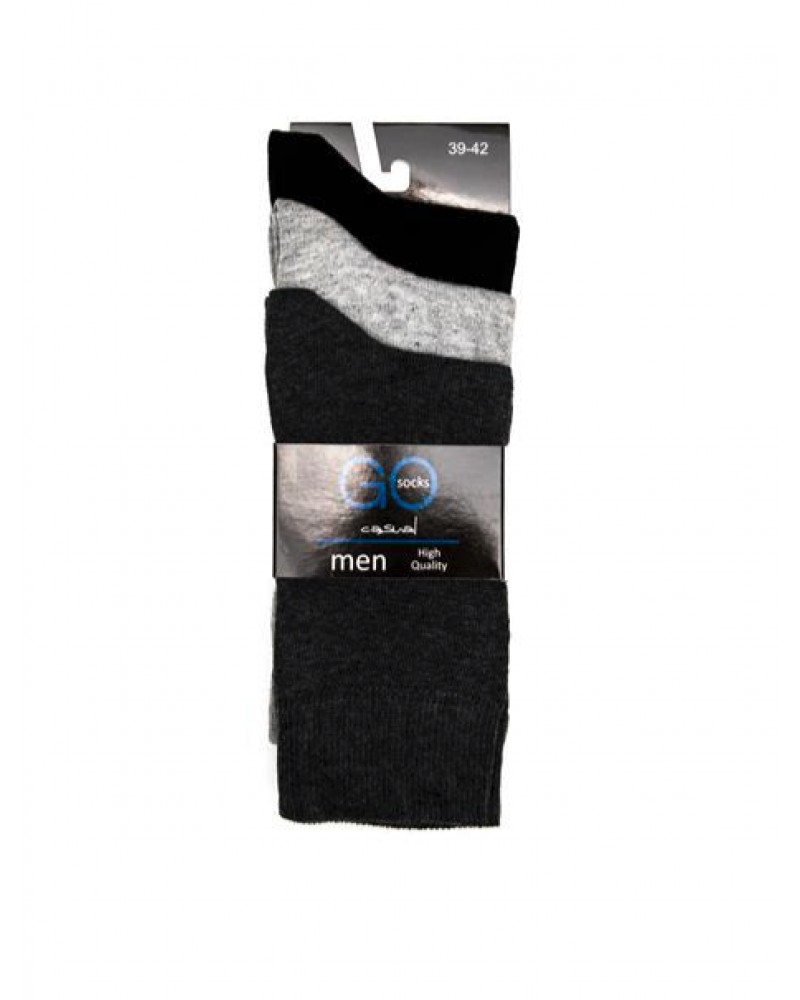 Ανδρική Βαμβακερή Κάλτσα Go Socks 3Pack